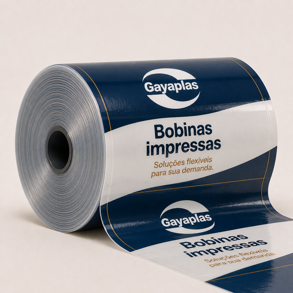 Bobina impressa para embalagens flexíveis