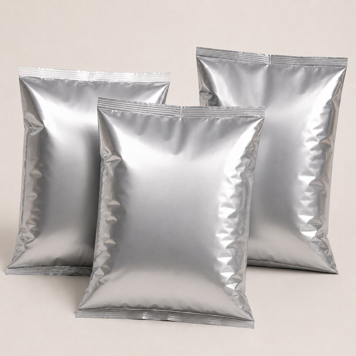 Sacos laminados metalizados para embalagens flexíveis